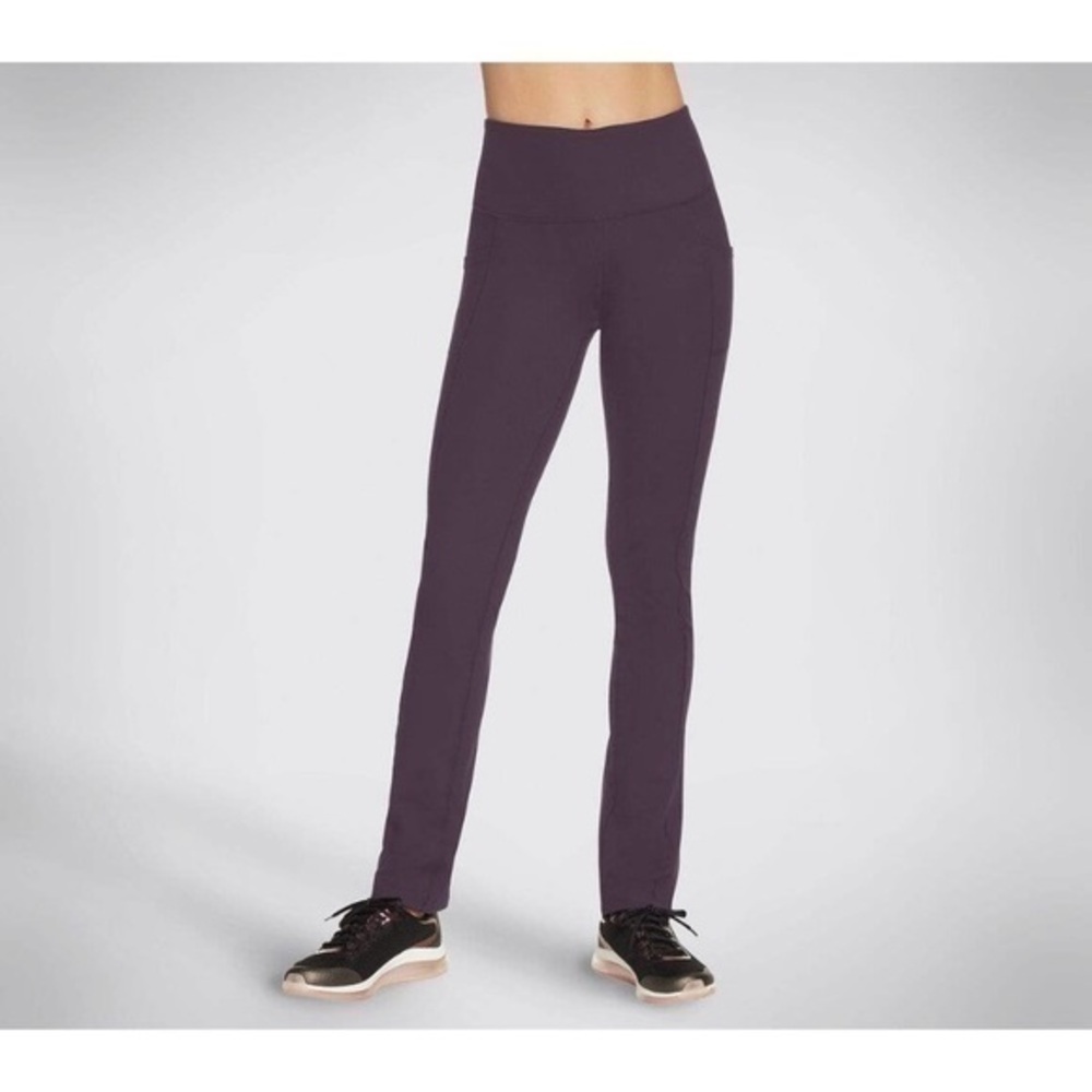 Skechers Go Walk Pants High Waisted Active Stretch Pockets Purple‎ Size XS